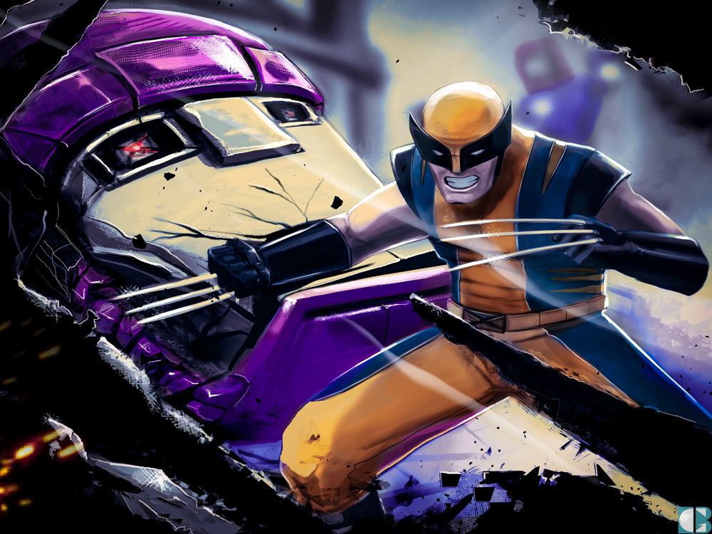 Wolverine_vs_Sentinelle